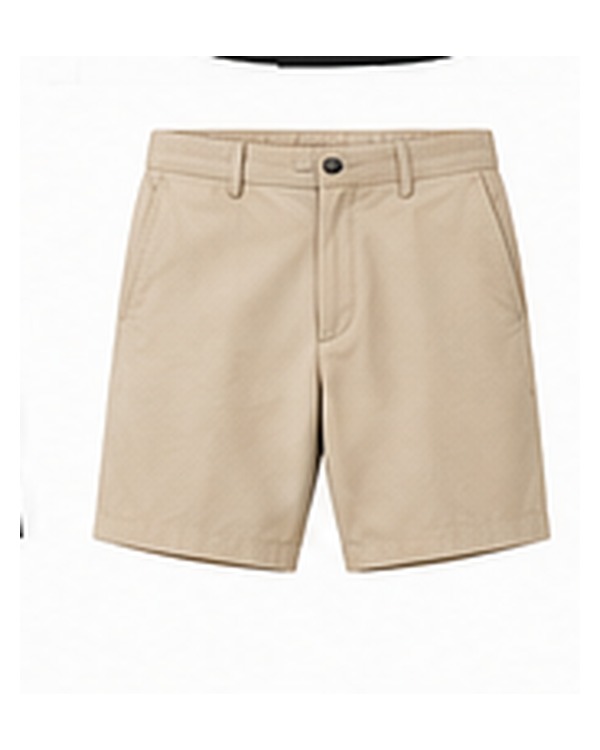 Beige Casual Shorts