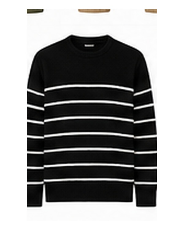 Black Striped Sweater