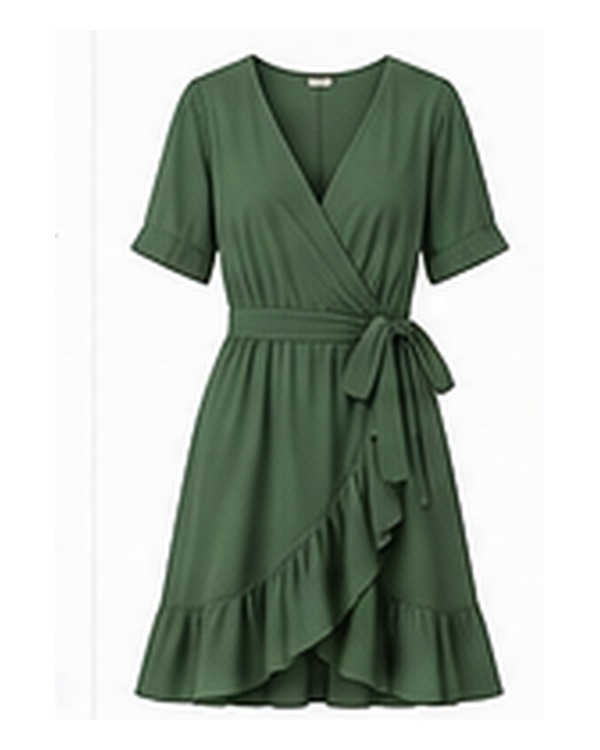 Green Wrap Dress