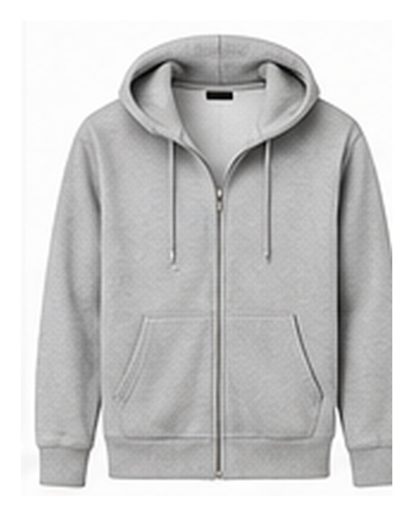 Grey Zip Hoodie